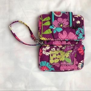 Purple/Floral Vera Bradley Wristlet